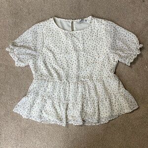 Paper Crane Babydoll Tiered Top